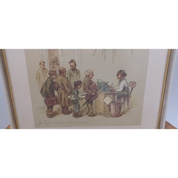 Vintage Set of Three Heinz Geilfus, German Artist Illustrator A/P Prints - Picture 6 of 16